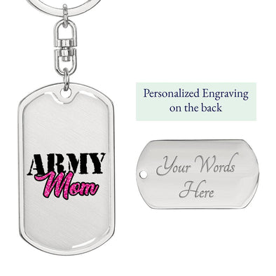 Army Mom Keychain