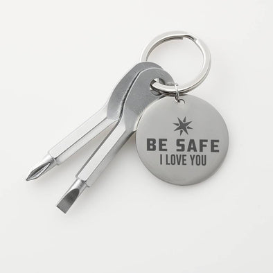 Screwdriver Keychain - Be Safe - Add Engraving