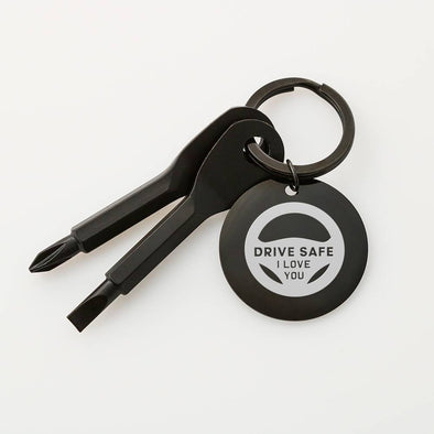 Screwdriver Keychain - Drive Safe - Add Engraving