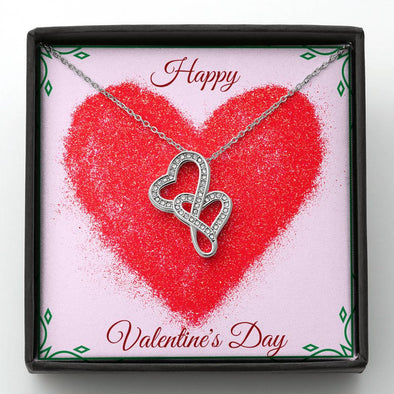 Double Hearts Necklace - Valentine's Day