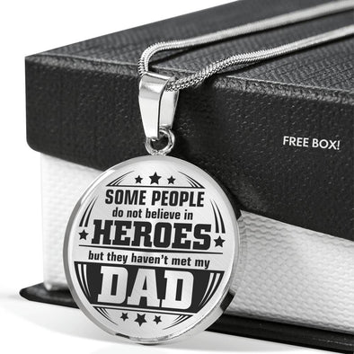 Dad - Heroes - Circle Necklace