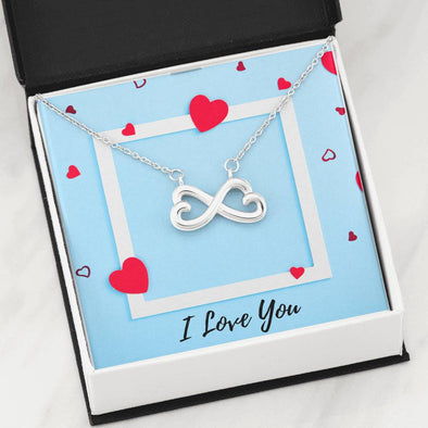 Infinity Hearts Necklace - I Love You