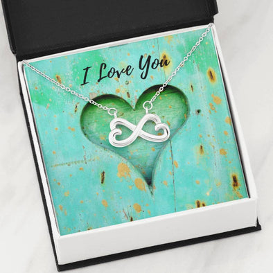 Infinity Hearts Necklace - I Love You