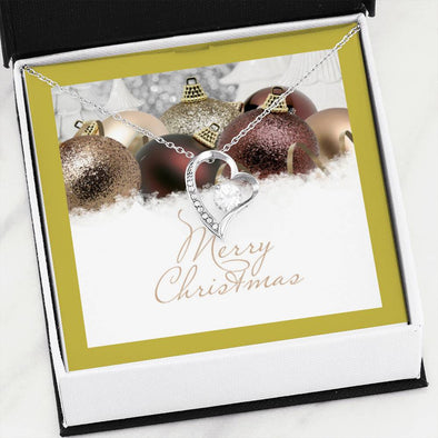 Heart Necklace - Merry Christmas