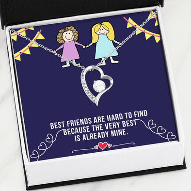 Best Friends - Hard To Find - Heart Necklace