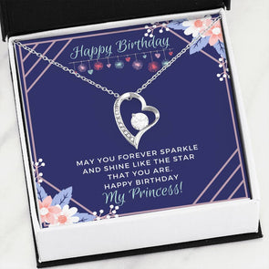 Heart Necklace - Happy Birthday Princess