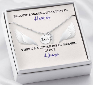 Dad Remembrance Necklace - Heaven In Our Home