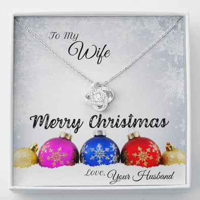 Christmas - Love Knot Necklace - To My Wife