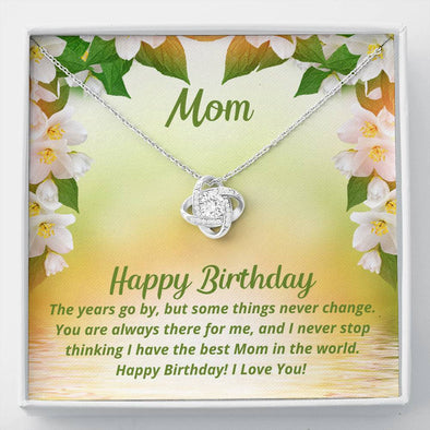 Happy Birthday Mom - Love Knot Necklace