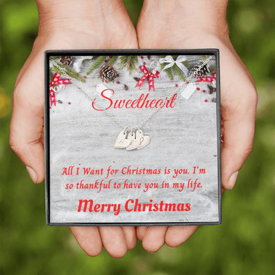 Merry Christmas Sweetheart - Sweetest Hearts Necklace