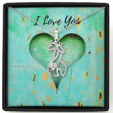 I Love You - Giraffe Necklace