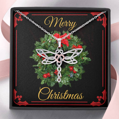 Merry Christmas - Dragonfly Necklace