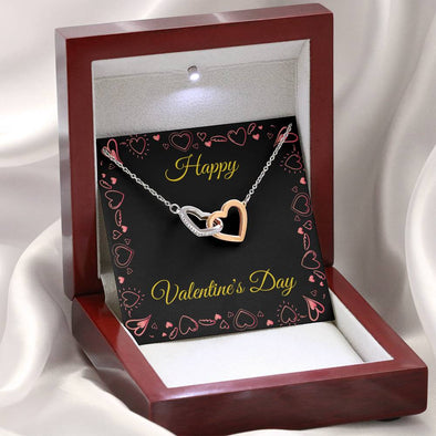 Interlocking Hearts Necklace - Valentine's Day