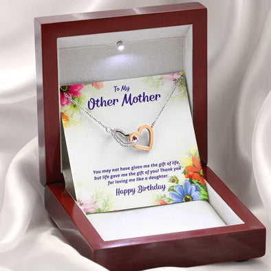 Other Mother - Happy Birthday - Interlocking Hearts Necklace