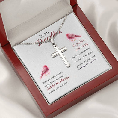 To Daughter - Artisan Crafted Cross Necklace